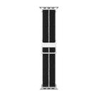 For Apple Watch 46mm / 49mm / 45mm / 44mm Dual-Color Nylon Watch Band(Black White) - 2