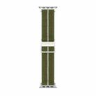 For Apple Watch 46mm / 49mm / 45mm / 44mm Dual-Color Nylon Watch Band(Green White) - 2