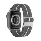 For Apple Watch 42mm / 41mm / 40mm / 38mm Dual-Color Nylon Watch Band(Grey White) - 3