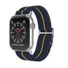 For Apple Watch 42mm / 41mm / 40mm / 38mm Dual-Color Nylon Watch Band(Blue Yellow) - 1