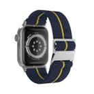 For Apple Watch 42mm / 41mm / 40mm / 38mm Dual-Color Nylon Watch Band(Blue Yellow) - 3