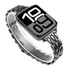 For Apple Watch 46mm / 49mm / 45mm / 44mm Water Drop Zinc Alloy Watch Band(Black) - 1