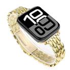 For Apple Watch 46mm / 49mm / 45mm / 44mm Water Drop Zinc Alloy Watch Band(Gold) - 1
