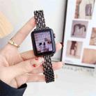 For Apple Watch 42mm / 41mm / 40mm / 38mm Water Drop Zinc Alloy Watch Band(Black) - 2
