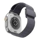 For Apple Watch 46mm / 49mm / 45mm / 44mm Magnetic Buckle Breathable Silicone Watch Band(Starry Gray) - 1