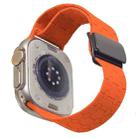 For Apple Watch 42mm / 41mm / 40mm / 38mm Magnetic Buckle Breathable Silicone Watch Band(Orange) - 1