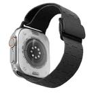 For Apple Watch 42mm / 41mm / 40mm / 38mm Magnetic Buckle Breathable Silicone Watch Band(Black) - 1
