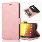 For Motorola Moto E5 Retro Magnetic Closing Clasp Horizontal Flip Leather Case with Holder & Card Slots & Photo Frame & Wallet(Rose Gold) - 1