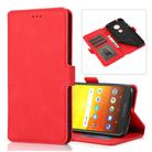 For Motorola Moto E5 Retro Magnetic Closing Clasp Horizontal Flip Leather Case with Holder & Card Slots & Photo Frame & Wallet(Red) - 1