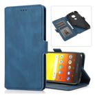 For Motorola Moto E5 Retro Magnetic Closing Clasp Horizontal Flip Leather Case with Holder & Card Slots & Photo Frame & Wallet(Navy Blue) - 1