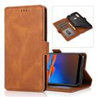 For Motorola Moto E6 Plus Retro Magnetic Closing Clasp Horizontal Flip Leather Case with Holder & Card Slots & Photo Frame & Wallet(Brown) - 1