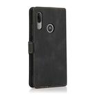 For Motorola Moto E6 Plus Retro Magnetic Closing Clasp Horizontal Flip Leather Case with Holder & Card Slots & Photo Frame & Wallet(Black) - 3