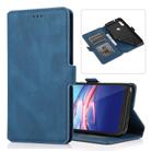 For Motorola Moto E7 Retro Magnetic Closing Clasp Horizontal Flip Leather Case with Holder & Card Slots & Photo Frame & Wallet(Navy Blue) - 1