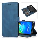 For Motorola Moto G8 Power Retro Magnetic Closing Clasp Horizontal Flip Leather Case with Holder & Card Slots & Photo Frame & Wallet(Navy Blue) - 1
