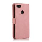 For Motorola Moto E6 Play Retro Magnetic Closing Clasp Horizontal Flip Leather Case with Holder & Card Slots & Photo Frame & Wallet(Rose Gold) - 3