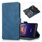 For Motorola Moto E6 Play Retro Magnetic Closing Clasp Horizontal Flip Leather Case with Holder & Card Slots & Photo Frame & Wallet(Navy Blue) - 1