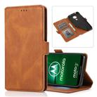 For Motorola Moto G7 Power(US Version) Retro Magnetic Closing Clasp Horizontal Flip Leather Case with Holder & Card Slots & Photo Frame & Wallet(Brown) - 1