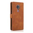 For Motorola Moto G7 Power(US Version) Retro Magnetic Closing Clasp Horizontal Flip Leather Case with Holder & Card Slots & Photo Frame & Wallet(Brown) - 3