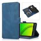 For Motorola Moto G7 Power(EU Version) Retro Magnetic Closing Clasp Horizontal Flip Leather Case with Holder & Card Slots & Photo Frame & Wallet(Navy Blue) - 1