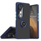 For vivo V40 Q Shadow 1 Series TPU + PC Phone Case with Ring(Royal Blue) - 1