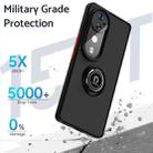 For vivo V40 Q Shadow 1 Series TPU + PC Phone Case with Ring(Royal Blue) - 2