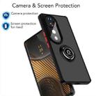 For vivo V40 Q Shadow 1 Series TPU + PC Phone Case with Ring(Royal Blue) - 3