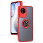 For vivo Y02 4G Q Shadow 1 Series TPU + PC Phone Case with Ring(Red) - 1