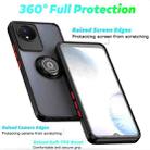 For vivo Y02 4G Q Shadow 1 Series TPU + PC Phone Case with Ring(Dark Green) - 2