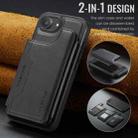 For iPhone 16e DG.MING MAGKING-K3 Series MagSafe RFID Card Bag Detachable Phone Case(Black) - 2