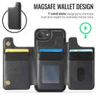 For iPhone 16e DG.MING MAGKING-K3 Series MagSafe RFID Card Bag Detachable Phone Case(Black) - 3