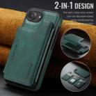 For iPhone 16e DG.MING MAGKING-K3 Series MagSafe RFID Card Bag Detachable Phone Case(Green) - 2