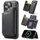 For iPhone 16 Pro Max DG.MING MAGKING-K3 Series MagSafe RFID Card Bag Detachable Phone Case(Black) - 1
