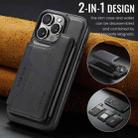 For iPhone 16 Pro Max DG.MING MAGKING-K3 Series MagSafe RFID Card Bag Detachable Phone Case(Black) - 2