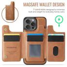 For iPhone 16 Pro Max DG.MING MAGKING-K3 Series MagSafe RFID Card Bag Detachable Phone Case(Brown) - 3
