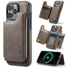 For iPhone 16 Pro Max DG.MING MAGKING-K3 Series MagSafe RFID Card Bag Detachable Phone Case(Coffee) - 1