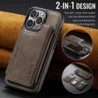 For iPhone 16 Pro Max DG.MING MAGKING-K3 Series MagSafe RFID Card Bag Detachable Phone Case(Coffee) - 2