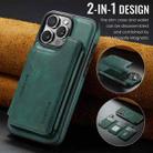 For iPhone 16 Pro Max DG.MING MAGKING-K3 Series MagSafe RFID Card Bag Detachable Phone Case(Green) - 2
