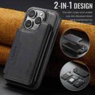 For iPhone 16 Pro DG.MING MAGKING-K3 Series MagSafe RFID Card Bag Detachable Phone Case(Black) - 2