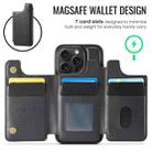 For iPhone 16 Pro DG.MING MAGKING-K3 Series MagSafe RFID Card Bag Detachable Phone Case(Black) - 3