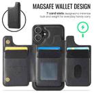 For iPhone 16 Plus DG.MING MAGKING-K3 Series MagSafe RFID Card Bag Detachable Phone Case(Black) - 3