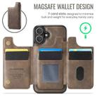 For iPhone 16 Plus DG.MING MAGKING-K3 Series MagSafe RFID Card Bag Detachable Phone Case(Coffee) - 3