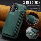 For iPhone 16 Plus DG.MING MAGKING-K3 Series MagSafe RFID Card Bag Detachable Phone Case(Green) - 2