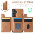 For Samsung Galaxy S25 5G DG.MING MAGKING-K3 Series MagSafe RFID Card Bag Detachable Phone Case(Brown) - 3