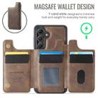 For Samsung Galaxy S25 5G DG.MING MAGKING-K3 Series MagSafe RFID Card Bag Detachable Phone Case(Coffee) - 3