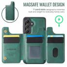 For Samsung Galaxy S25 5G DG.MING MAGKING-K3 Series MagSafe RFID Card Bag Detachable Phone Case(Green) - 3