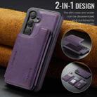 For Samsung Galaxy S25 5G DG.MING MAGKING-K3 Series MagSafe RFID Card Bag Detachable Phone Case(Purple) - 2