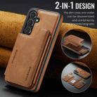 For Samsung Galaxy S25+ 5G DG.MING MAGKING-K3 Series MagSafe RFID Card Bag Detachable Phone Case(Brown) - 2