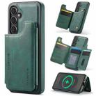For Samsung Galaxy S25+ 5G DG.MING MAGKING-K3 Series MagSafe RFID Card Bag Detachable Phone Case(Green) - 1