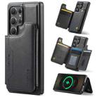 For Samsung Galaxy S25 Ultra 5G DG.MING MAGKING-K3 Series MagSafe RFID Card Bag Detachable Phone Case(Black) - 1