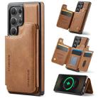 For Samsung Galaxy S25 Ultra 5G DG.MING MAGKING-K3 Series MagSafe RFID Card Bag Detachable Phone Case(Brown) - 1